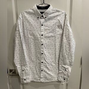 Hollister Epic Flex Stretch Men’s shirt White Size  M - Muscle Fit